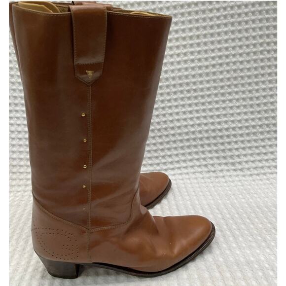 Vintage Gucci Riding Boots in Brown Leather - Size 6 - Picture 10 of 11